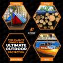 Better Blue Poly Tarp 6' x 8' - Multipurpose Protective Cover - Lightweight, Durable, Waterproof, Weather Proof - 5 Mil Thick Polyethylene - by Xpose Safety