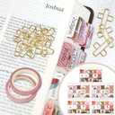 Bible Study Supplies Journaling Kit - Bible Highlighters and Pens No Bleed Tabs Pencil Case Sticky Notes Washi Tapes Cross Paper Clips, Christian Gifts for Women Men Teen Adult Beginner - Blue