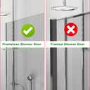 PMMASTO Shower Door Hooks, (7.5 Inch) Extended Towel Hooks for Bathroom Frameless Glass Shower Door, Stainless Steel Heavy Duty Hooks for Hanger Robe,Towel (Black ''T'' Shape 2 Pack)