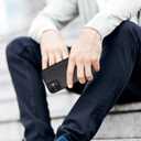 for iPhone 11 6.1" Phone case[Compatible with magsafe][RFID Blocking Leather][Magnetic 2-in-1 Detachable][Back Flip Folio Wallet Cases] Shockproof Men Women Cover for Apple 11 Black