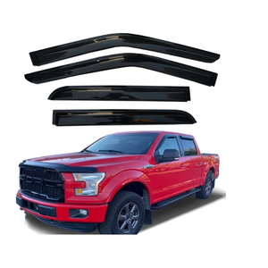Side Window Visors Rain Guards Vent Deflectors for 2015-2025 Ford F150 Crew Cab, 2017-2025 F250 F350 SuperDuty Crew Cab, Window Vent Sun Shade Truck Accessories 4pcs 94975