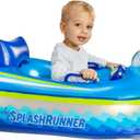 Poolcandy Remote Controled Motorized Baby Splash Runner Baby Boat, The Ultimate Toddler Pool Float for Parents