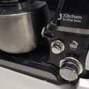 Kitchen in the box Stand Mixer,3.2Qt Small Electric Food Mixer,6 Speeds Portable Lightweight Kitchen Mixer for Daily Use with Egg Whisk,Dough Hook,Flat Beater (Black)