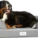 PetFusion Ultimate Dog Bed, Orthopedic Memory Foam, Multiple Sizes and Colors, Medium Firmness Pillow, Waterproof Liner, YKK Zippers, Breathable 35% Cotton Cover (X-Large (44x34"), Slate Grey)