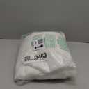 LAMIT White Linen Curtains 84 inches Long 2 Panels, Grommet Semi Sheer Light Filtering Neutral Panels Faux Linen Textured Privacy Living Room Drapes for Bedroom/Farmhouse, 52 x 84 Inch