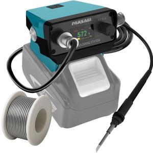 Upgraded Soldering Station for Makita 18V Battery STM32 High-precision Control, Rapid Adjustable Temperature, IPS Color Display, Auto Sleep, Low Voltage Protection, °C/ºF Switch, Enhanced Edition