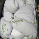 Mattress Topper King Size, Cooling Thick Breathable Viscose Made from Bamboo Mattress pad, Soft Quilted Fitted Mattress Cover with Down Alternative Fill (8-21Deep Pocket) (White)