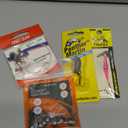 Pack of 4: Fishing Tackle Lot - Eagle Claw Mooching Rig, Panther Martin Holographic Spinner, Mack's Double Whammy Lure, South Bend Split Shot Sinkers - Assorted Set for Freshwater Fishing