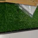 Portable Dog Grass Pad with Tray 20''x25'': Dog Litter Box with Artificial Grass Patch Bathroom Mat & Washable Pee Pad for Puppy Potty Training, Pet Loo Indoor Outdoor Use for Patio Balcony Apartment