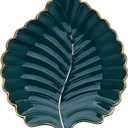 VanEnjoy Candy Dishes Decorative, Key Bowl for Entryway Table, Green Ceramic Bowl Decorative, Decorative Bowl for Keys, Leaf Jewelry Plate Tray