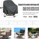 Outdoor Swivel Lounge Chair Cover 4 Pack,Waterproof Heavy Duty Outdoor Chair Covers, (30" W X 34" D X 38.5" H) Patio Furniture Cover for Swivel Patio Lounge Chair
