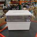 3 Tier Medicine Cabinet Organizer Large Capacity Medicine Organizer, Portable Medicine Box with Handle, Multipurpose Medical Box with Removable Tray, First Aid Boxes Empty, White