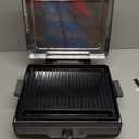 Baker's Friend Smokeless Indoor Grill with Removable Plates, Portable BBQ Grill, Electric Grill Indoor, Indoor Grills Electric Smokeless, Cooking & Grilling Gifts, Recipes Included, Graphite