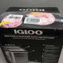 Igloo Handled Portable Ice Maker with Scoop- Ice Maker with LED Control Panel & 1 Quart Water Tank-Ice Cube Maker Produces 26 Lbs of Ice in 24 Hours with 9 Large or Small Cubes In 7 Minutes- Stainless