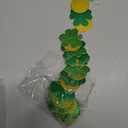 AmazingSpark 4 Pcs St Patricks Day Decorations 3D Shamrock Garland Banner Glitter Green Lucky Clover Gold Coin Hanging Streamers Ornaments for Irish Spring Birthdays Party Supplies Decor 46ft