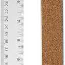 PATIKIL Stainless Steel Ruler Cork Backed, 15 Inch Straight Edge Ruler Non-Slip Cork Backing with Inch and Centimeter Scale for Office Engineering Drawing