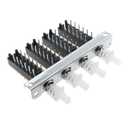 E-outstanding 12-Pin 4-Position Interlocking Pushbutton Switch with Straight Keys Piano Type Double Throw