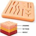 2 x Suture Practice Pad, Durable Suturing Pad for Training and Practice by MedSurgic | Nivi Stores