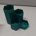 Pencil Organizer Pen Holder for Desk Pens Cup Small Desk Organizer Cute Pen Holder for Office,School and Home (Teal, L-Shape)