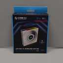 Asiahorse Nyota 120mm Case Fan with Efficient Cooling, ARGB Fan Lighting, 800-1800RPM Speed Control, and Whisper-Quiet Operation Under 29 dB, Unique Design for PC (White-1 Piece, 120mm-Reverse Blade)