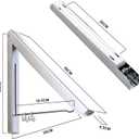 Clothes Drying Rack, Laundry Racks for Drying Clothes, Closet Storage Organization Wall Mounted Retractable Clothes Hanger for Laundry Room, Garage, Indoor & Outdoor Use, Slim Design Aluminum (Silver)