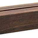 UNIQOOO 5 Pack Rustic Acrylic Sign Holders | Walnut Wood Table Numbers Display Stands | Place Card Holder, Perfect for Retail Shop Wedding Dinner Party Events Decoration