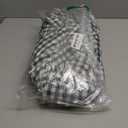 Green Plaid Ruffled Table Cover Linen 60Inch Round Gingham Tablecloth Classic Farmhouse Vintage Checkered Table Cover Decorative Buffalo Plaid for Home Holiday Party 60" (Round)