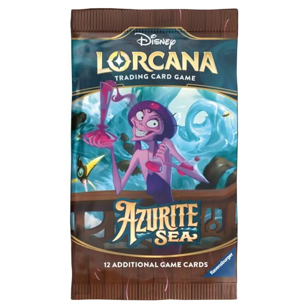 Disney Lorcana Trading Card game 12 Random Game Cards Azurite Sea 3 Pack