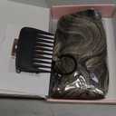 REECHO Hair Extensions, 4PCS Clip in Hair Extensions HE001 Natural Soft Synthetic Hairpieces for Women, Ash Brown with Platinum Blonde Highlights