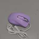 memzuoix Wired Mouse, USB Computer Mouse 1400 DPI Mobile Optical Mouse Ergonomic Design Computer Mice with 5FT Cord for Laptop, PC, Desktop, MacBook, 5 Buttons (Lilac)