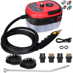 2500W Handheld Steam Cleaner, Pressurized Steamer for Cleaning,1000ml Portable Steam Cleaning for Home Use,Steam Cleaning Machine Portable Car Steamer W/Brush Heads, (Steam-Rd3)
