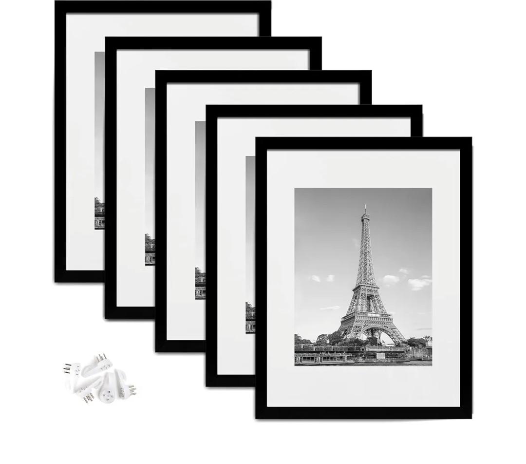 upsimples 5 pack 12x16 Frame, Black