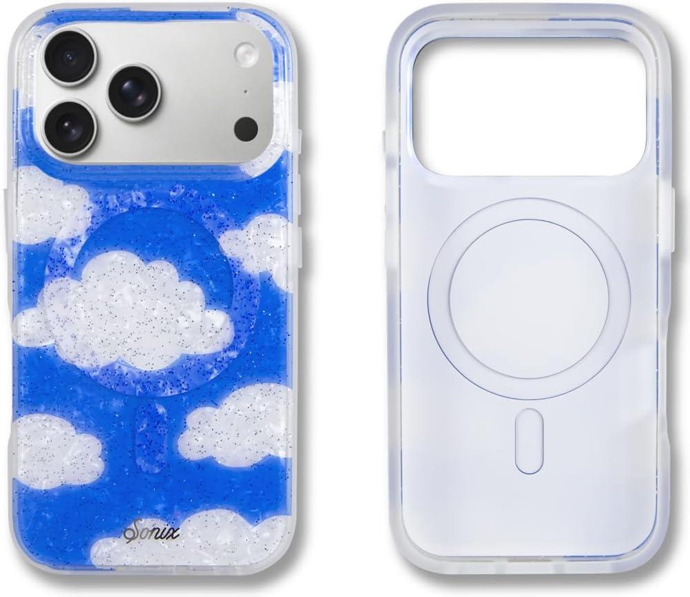 Sonix Case for iPhone 17 Pro | Compatible with MagSafe | 10ft Drop Tested | Glitter Coulds | Day Dream
