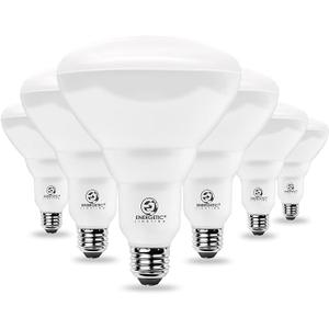 Energetic Smarter Lighting LED Recessed Light Bulbs BR40, 110W Equivalent 14W, Dimmable, 1600 High Lumens, Cool White 4000K, Indoor Flood Lights for Recessed Cans, UL Listed, 6 Pack