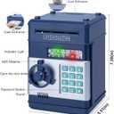 Refasy Piggy Bank Cash Coin Can ATM Bank Electronic Coin Money Bank for Kids Age 3-12, Money Savings Box Mini ATM Coin Bank Toys Gifts for 3 4 5 6 7 8 9 10 11 12 Year Old Boys Girls