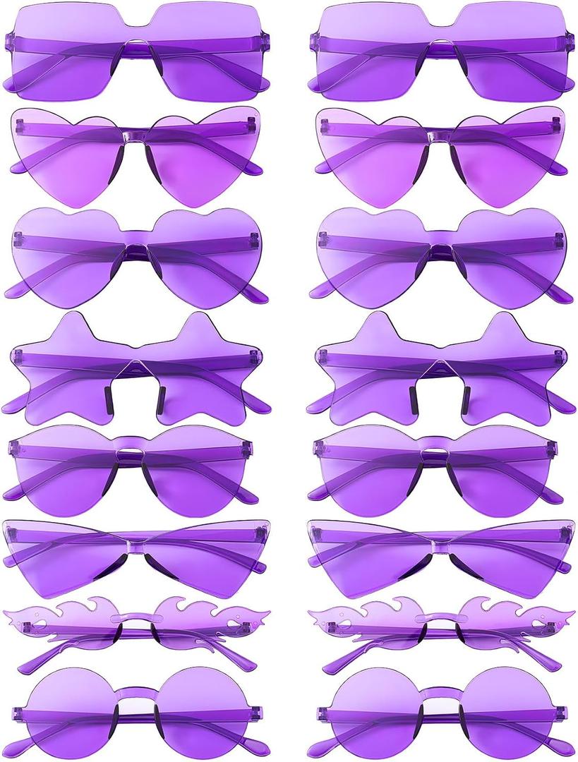 Party Sunglasses Bulk Sunglasses Pack Party Favor Retro Funky Festival Multipack Glasses Set for Women Men