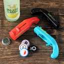 2PCs Cap Gun Bottle Opener - Fun and Functional Novelty Beer Bottle Opener with Realistic Design, Gift for Beer Lovers, Parties, and Themed Events