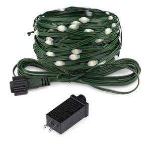 LED Bright Christmas Christmas Lights, Multicolor, Dark Green wire