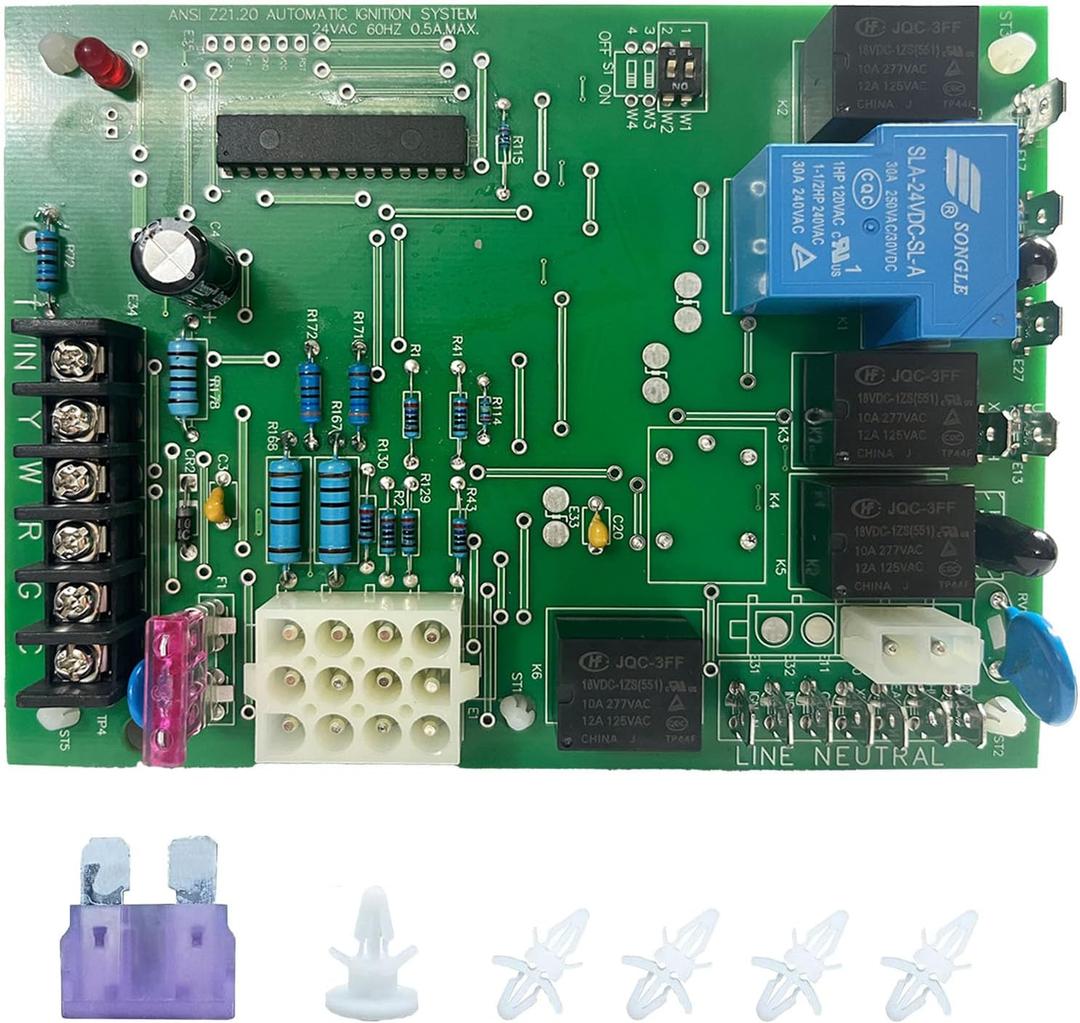 Upgraded 50A55-743 Furnace Control Circuit Board OEM Replacement for Amana/Goodman Furnace Control Board PCBBF112S 0130F00005S B18099-26Goodman Furnace Replacement Control Board,Goodman Furnace Parts