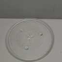 12.5" Microwave Turntable Compatible with Panasonic 12570000008334, 12 1/2 inch Replacement Microwave Glass Plate for Frigidaire 5304509437 (12.5" Small Coupler Hole)