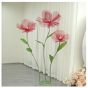 Giant Flowers for Decoration,Wedding Reception Essential Decoration,5.6 Ft Big Artificial Silk Flower with Stems and Stands,Party Banquet Background DecorHome DecorOrange Champagne