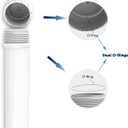 Membrane Solutions 1812/2012 24-150 GPD RO Housing Kit, Reverse Osmosis Membrane Filter Housing Replacement with Elbow Fittings, Housing Wrench, Check Valve