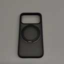 TORRAS Upgrade 360 Magnetic Stand for iPhone 17 PRO Case with Camera Control Button, Fit for MagSafe, Mil-Grade Protection, Slim Soft Edge Translucent Back for iPhone 17Pro 6.3 inch, Black