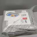 QPAU Inflatable Toddler Travel Bed with 3-Sided Safety Bumpers, Extra Large Kids Air Mattress, Includes Detachable Mattress, Portable for Camping, Travel, Home Use (Grey)