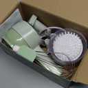 AXEDAES 4 in 1 Multi-Functional Portable Electric Vegetable Cutter Set, Wireless Vegetable Processor for Garlic, Peppers, Onions, Celery, Ginger, Meat, With Brush, Comes with Egg & Cream Beater.