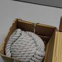 Pomeat Nautical Decorative Door Stopper with Rope Weighted Base - Heavy Duty Door Stop for Home Window Wedge - 6" (Grey)
