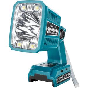 Taingwei LED Flashlight for Bosch 18v Battery, 18W LED Work Light,LED Battery Light, Flood Light for Camping, Car Repairing, Emergency and Job Site LightingBatteries Not Included