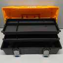 17-Inch Three-Layer Plastic Storage Box/Tool Box/Sewing Box Organizer, Multipurpose Organizer and Portable Handled Storage Case for Art Craft and Cosmetic (Style A)