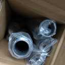 Room Darkening Rods, Single Window Rods 28-56 Inch(2.33-4.67ft) Telescoping Wrap Around Curtain Rod Splicing Structure With Hidden Base Bracket, Matte Nickel