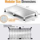 Moxweyeni 2 Pack Outdoor Steps, 304 Stainless Steel Non Slip Step Platforms